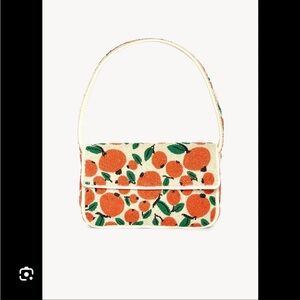 STAUD TOMMY BEADED BAG ORANGES
